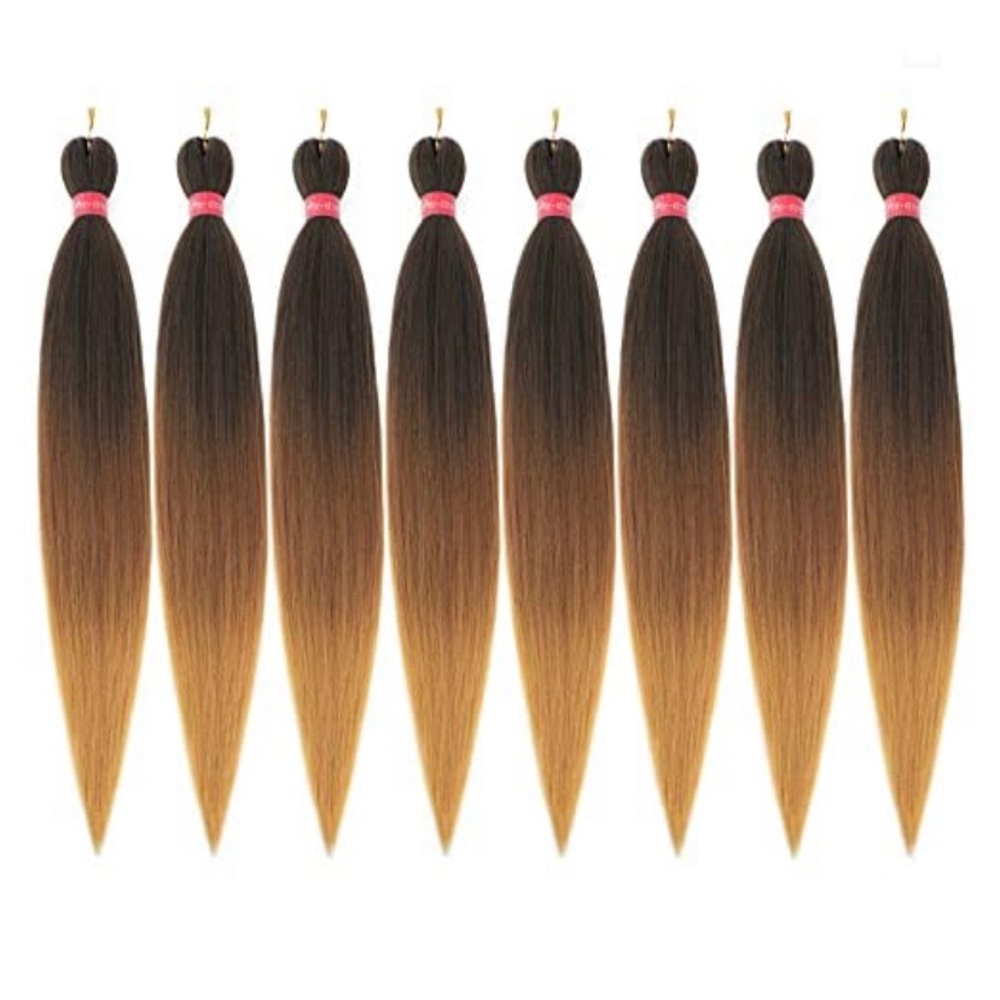 Ombré pre-stretched braiding hair